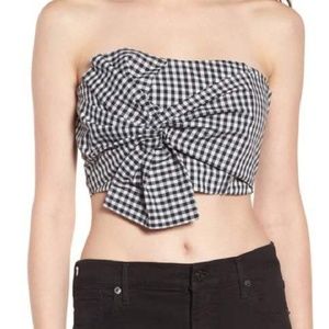 Gingham crop top